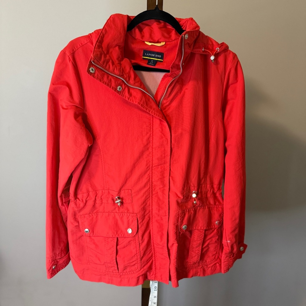 Lands'‎ End Women's Vibrant Red Utility Jacket